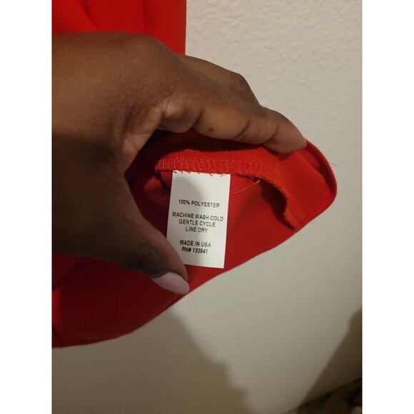 Amanda Uprichard Red Dress Women Size Small Timeless Classic Romantic - Picture 8 of 9